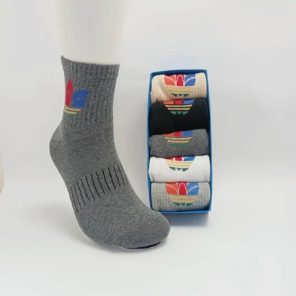 Originals Trefoil 5-Pair Quarter Cotton Socks - Ultra Comfort