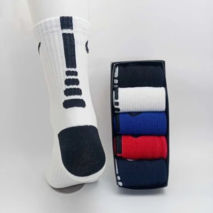 Elite Athletic Cotton Crew Socks - Pack of 5